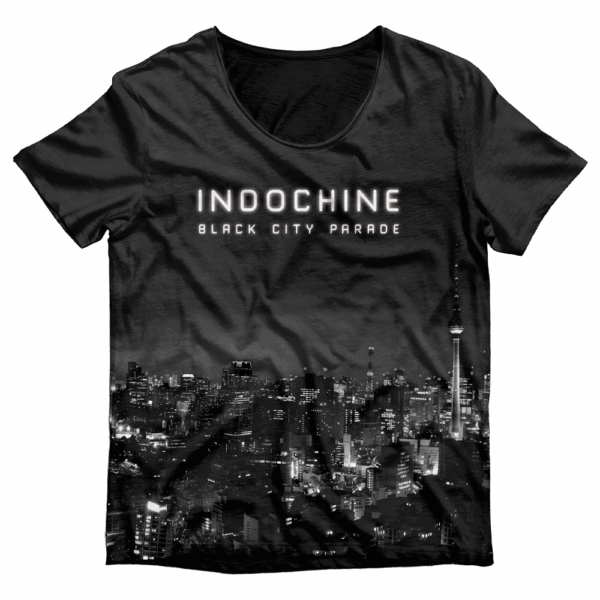 T-shirt Total Print 'Black City Parade'
